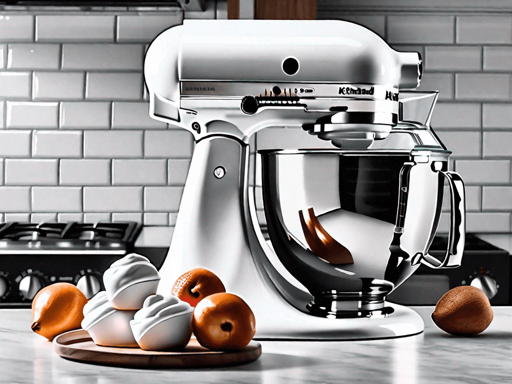 A refurbished kitchenaid mixer side by side with a new one
