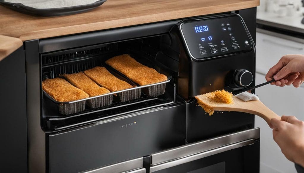 Air fryer cleaning
