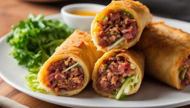 Corned Beef And Cabbage Egg Rolls Air Fryer
