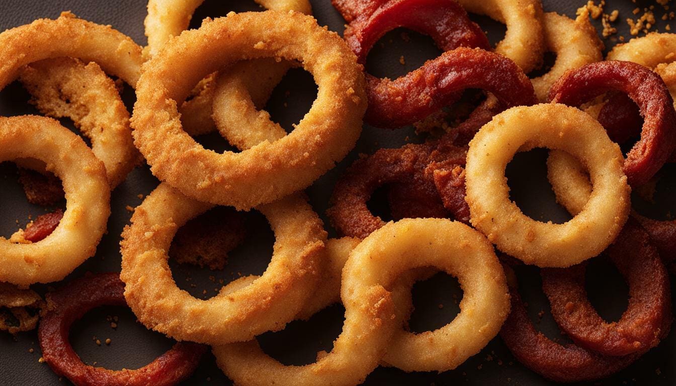 Red Robin onion rings in an air fryer