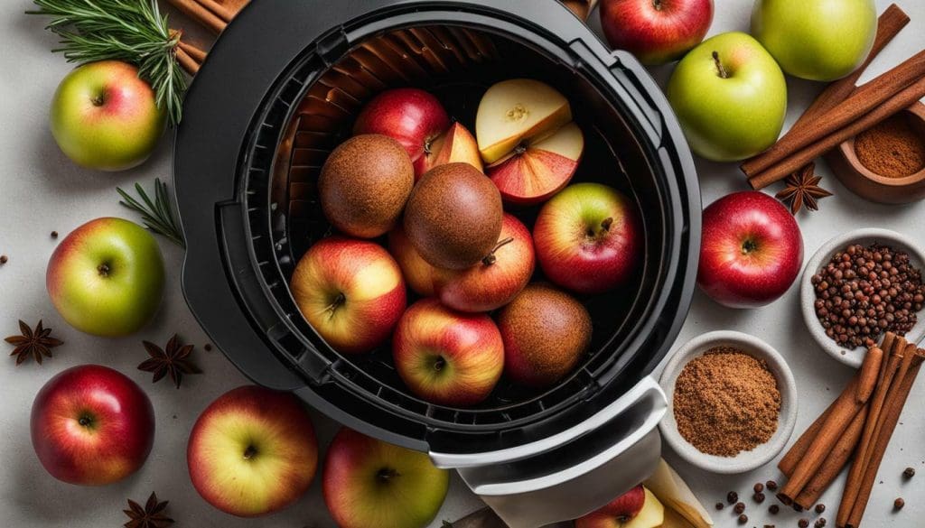 air fryer apple chips