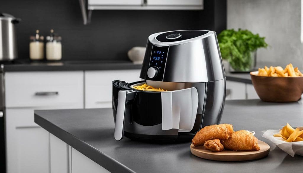 air fryer with paper towel