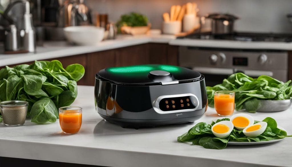 air fryer with soft boiled eggs