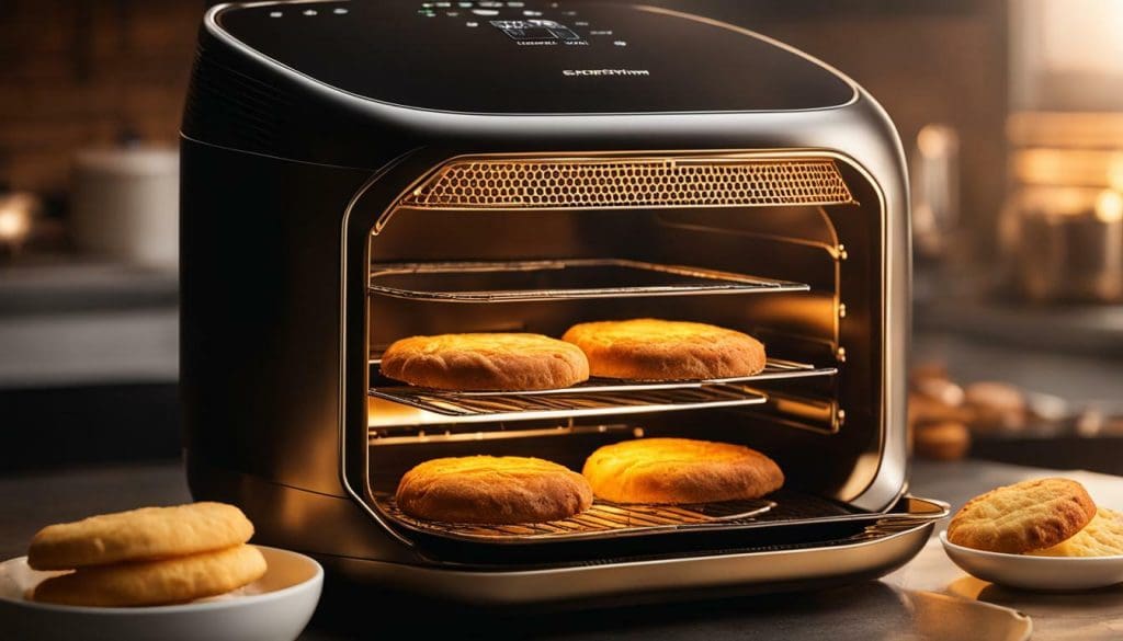 air frying biscuits image