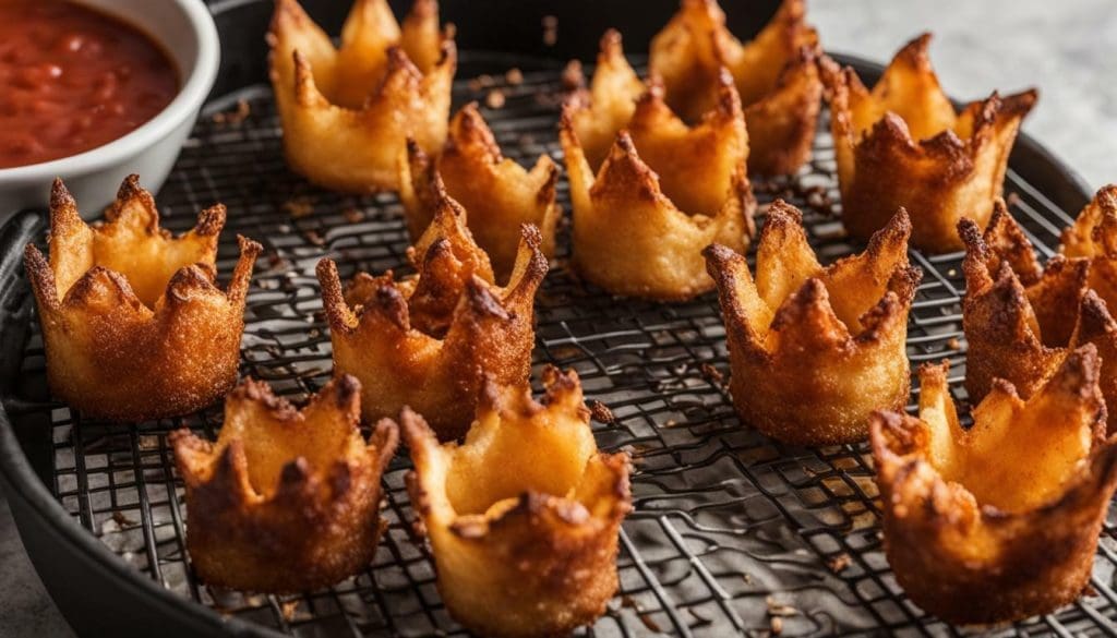 crispy crowns in an air fryer