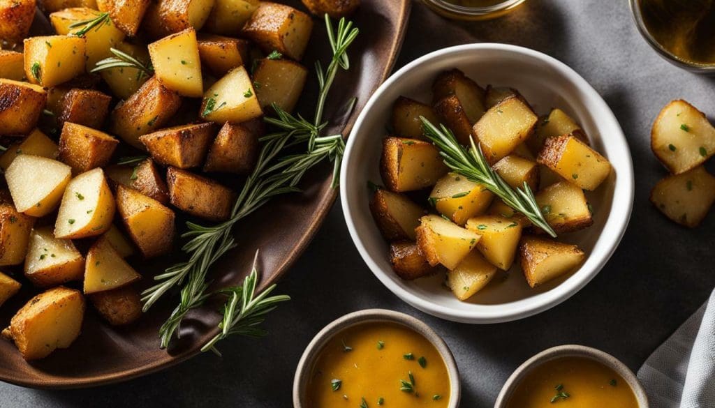 delicious air fryer diced potatoes