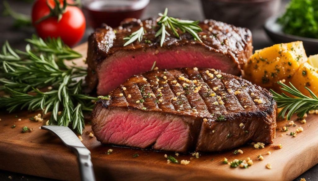 delicious steak bites in air fryer oven