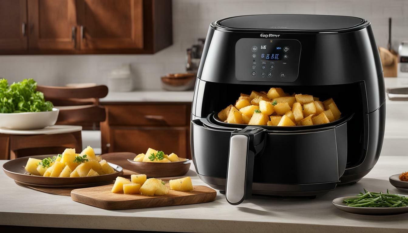 diced potatoes in air fryer