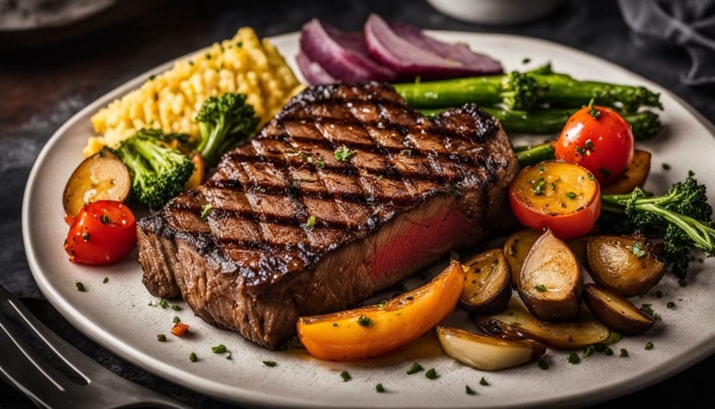 flavorful steak in air fryer oven