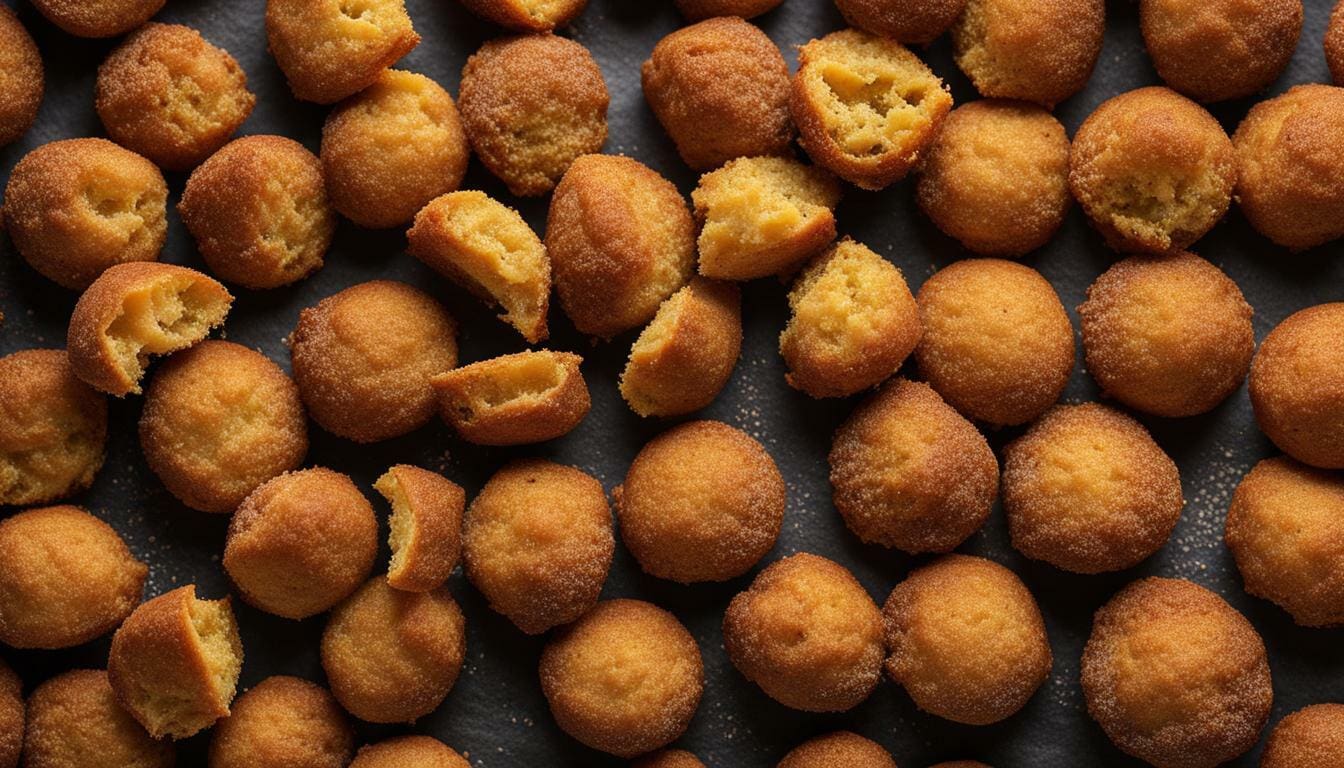 Frozen Hush Puppies in Air Fryer Spicy Buffalo