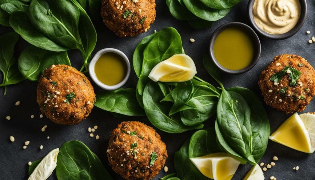 homemade falafel in an air fryer