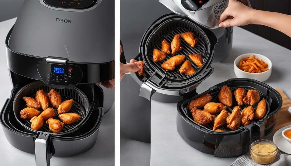 how to cook tyson frozen chicken wings in air fryer