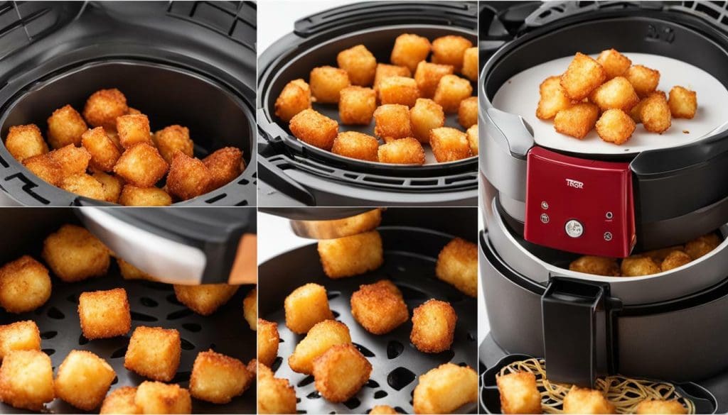 how to make Ore Ida mini tater tots in air fryer