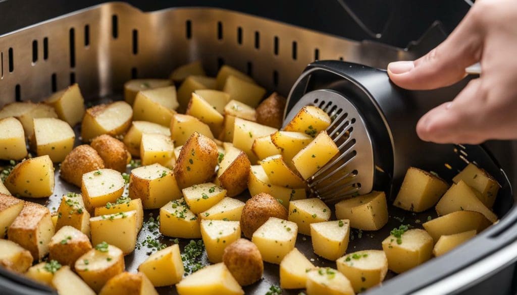 how to make diced potatoes in an air fryer