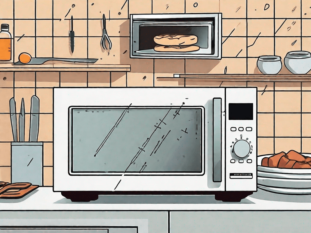 A bosch microwave with the door open