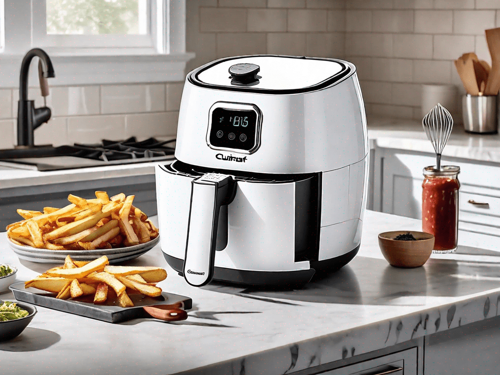 A cuisinart air fryer with its power light off