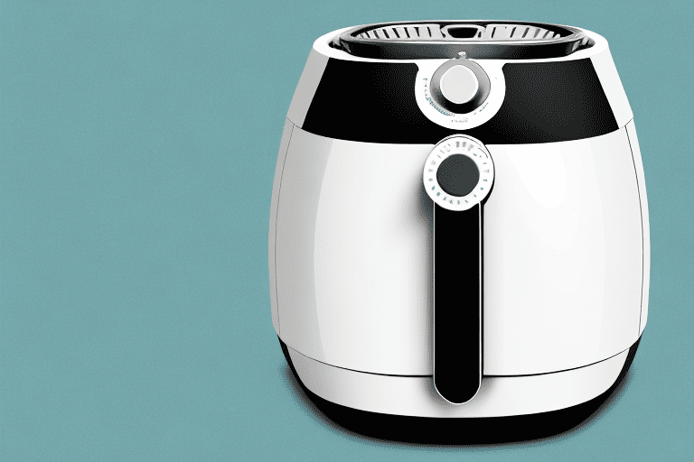 The bella pro series air fryer with a highlighted reset button