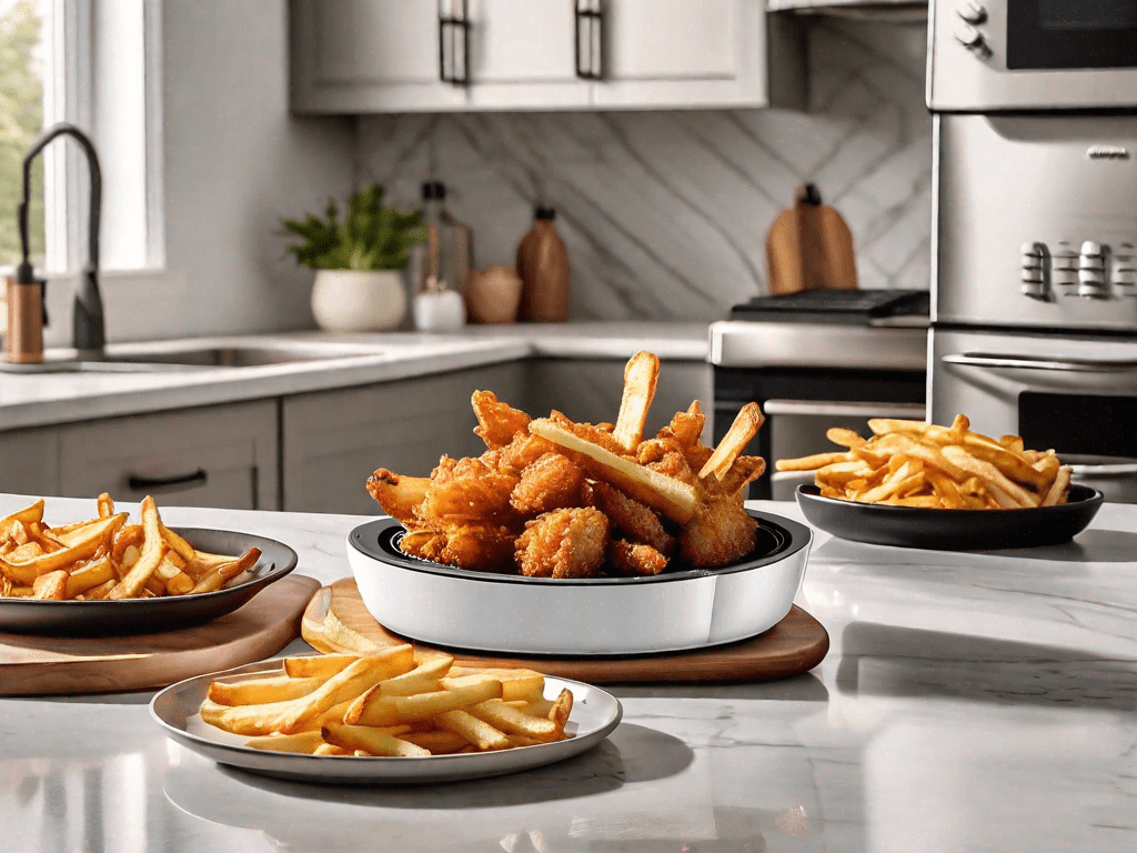 A gourmia air fryer and a power xl air fryer side by side