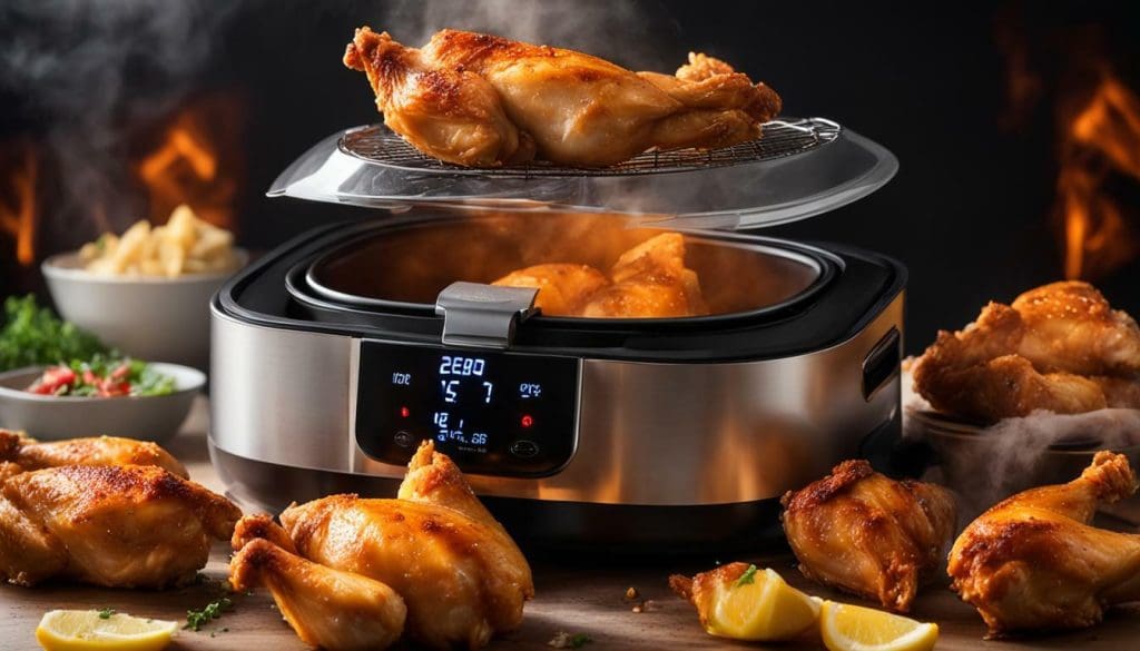 quick and easy chicken reheating in air fryer