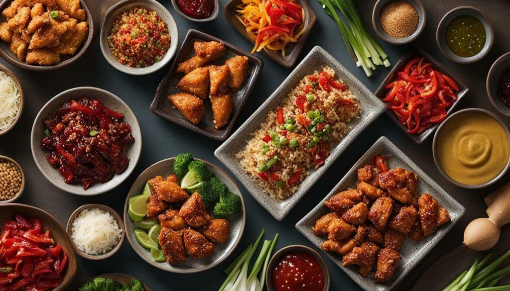sesame chicken variations
