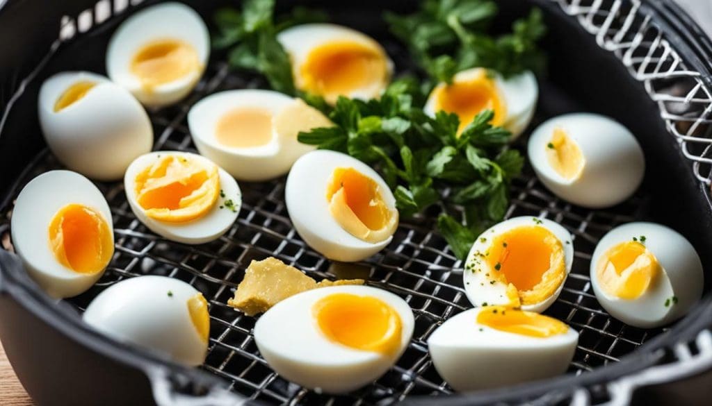 soft boiled eggs air fryer