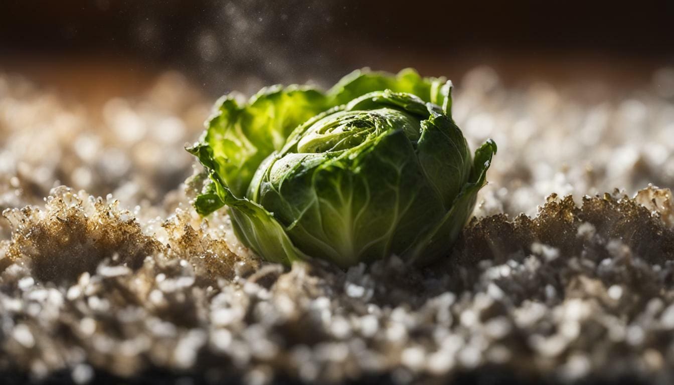 Air fried brussel sprouts