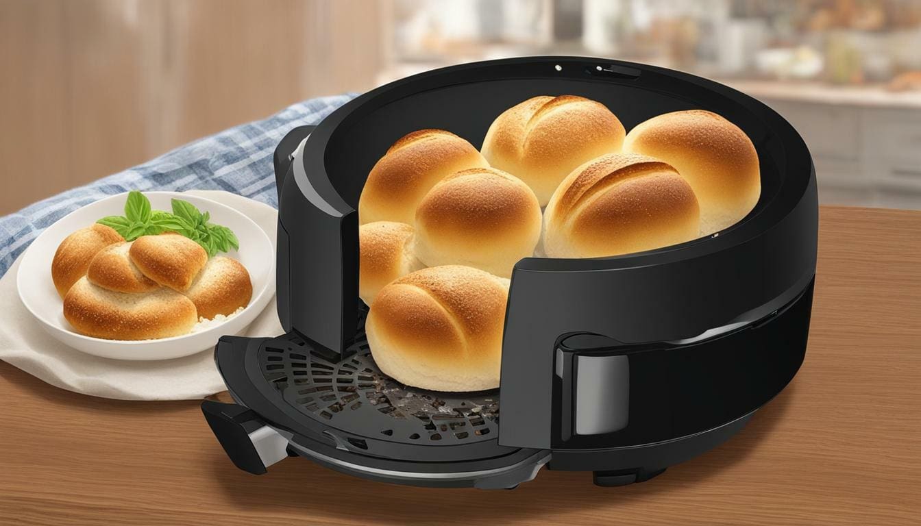 Air fryer bread rolls