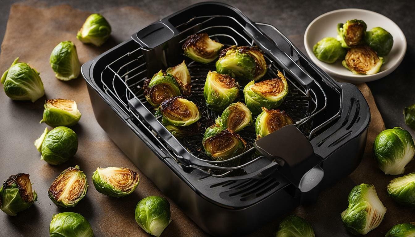 Air fryer brussel sprout wedges