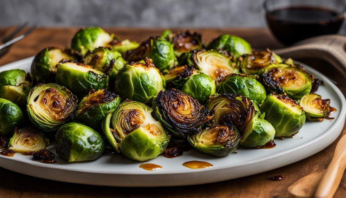 Air fryer maple brussel sprouts