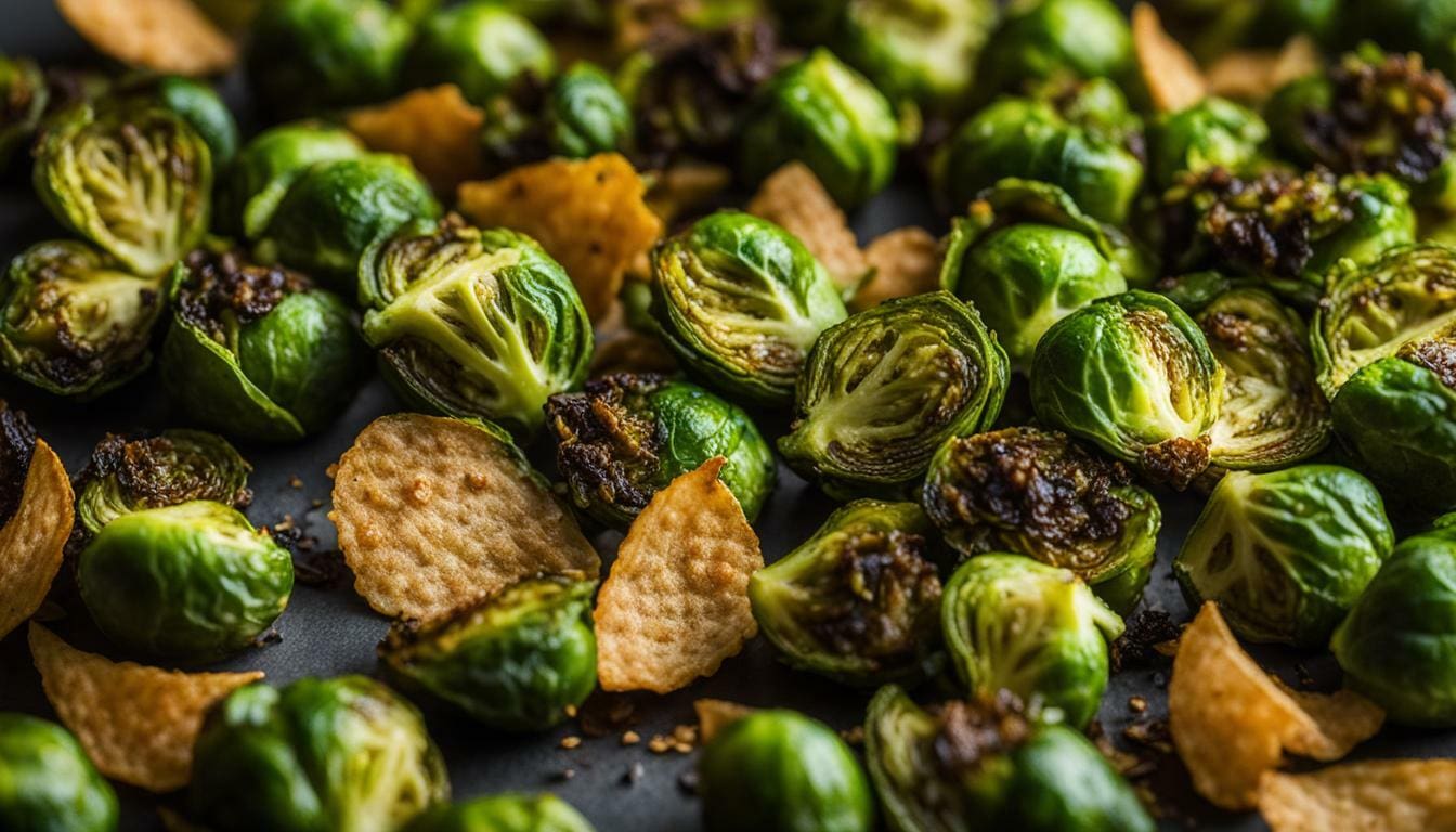 Crunchy Homemade Brussels Sprouts Chips Air Fried to Snack Perfection