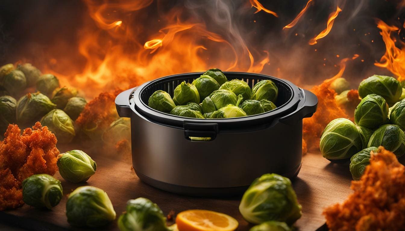 Sriracha brussel sprouts air fryer