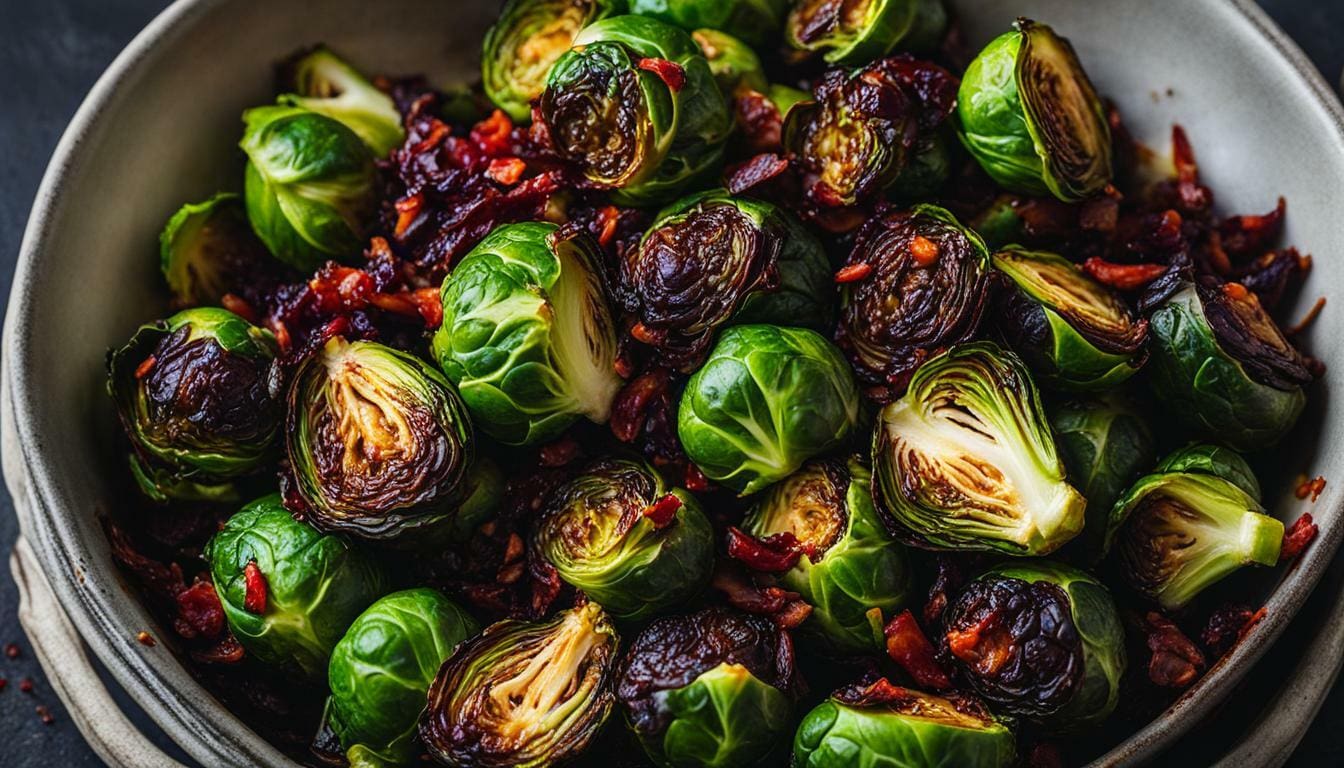 Sweet chili brussel sprouts air fryer
