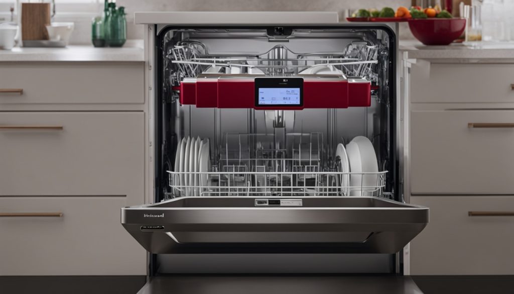 KitchenAid dishwasher customer alert