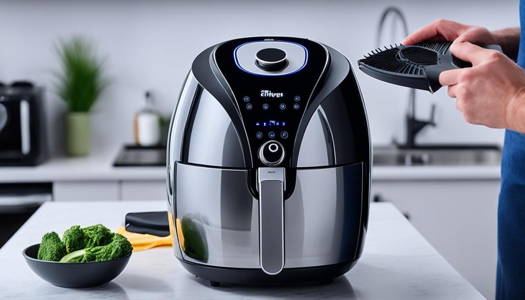 air fryer fan cleaning